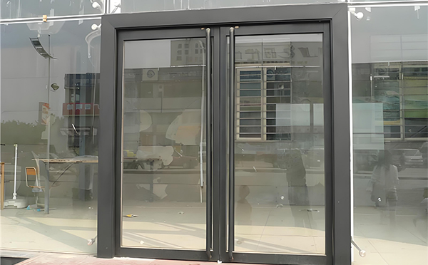 天水玻璃地弹门