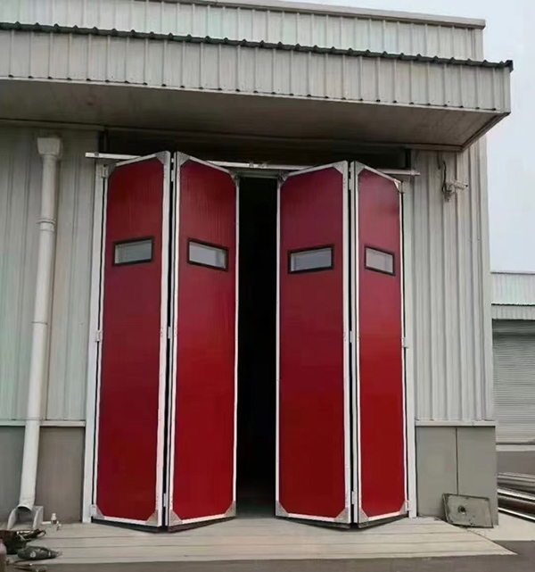 天水工业折叠门在大型装配车间出入口的应用实例